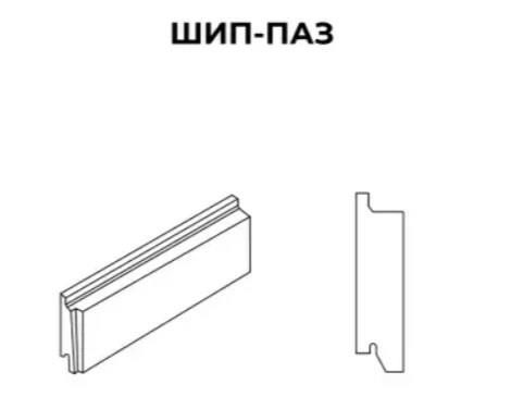 Профиль плитки шип-паз для монтажа вентфасада без шва